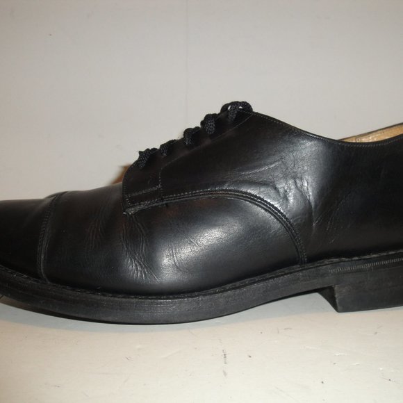 Tricker's Vintage Black Leather Oxford - Picture 3 of 7